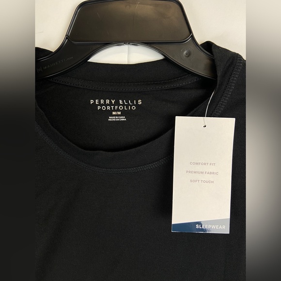 Perry Ellis Mens Portfolio Thermal Heather Black Shirt Medium & Large Available - Picture 4 of 8